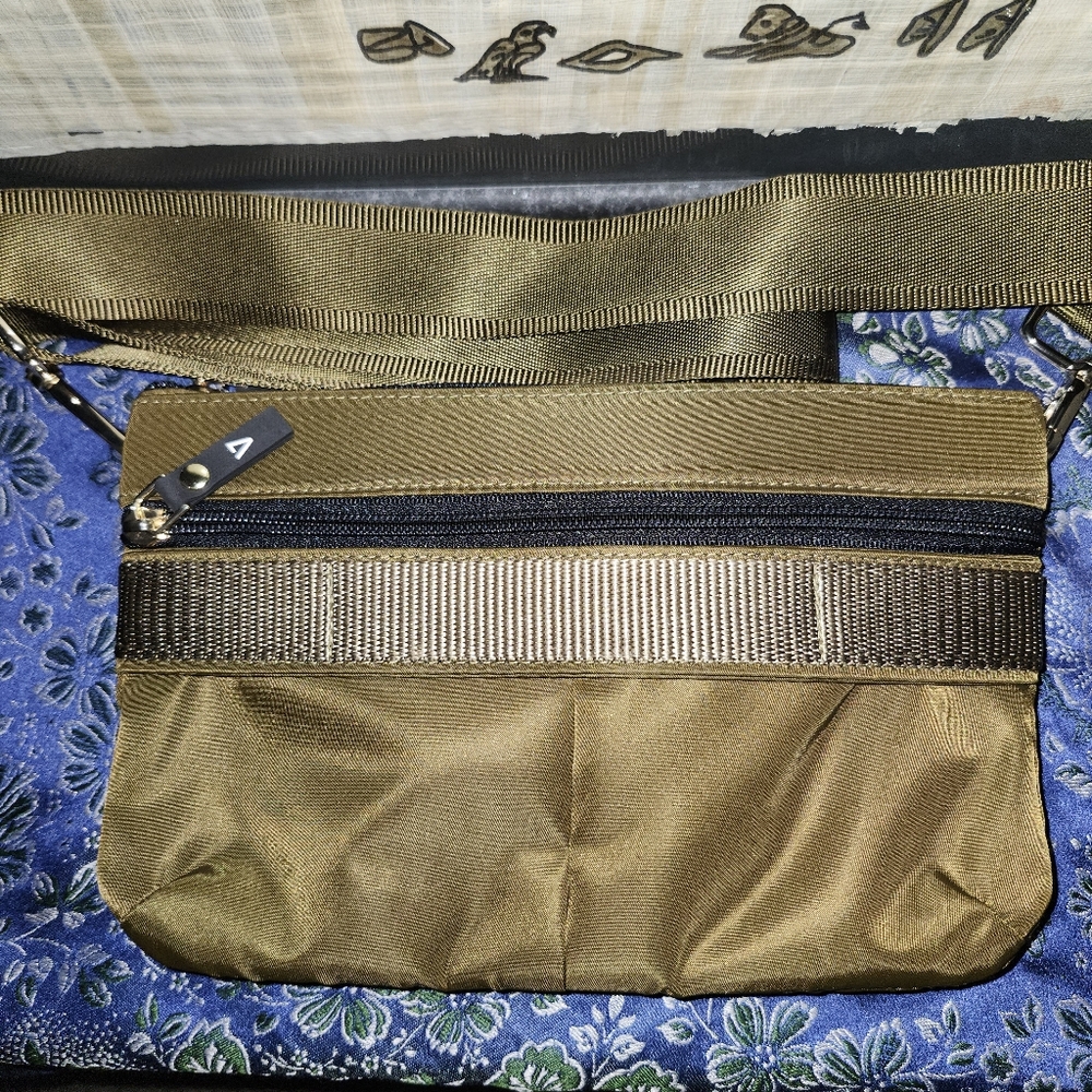 ANDI bronze/green Crossbody Utilty Bag